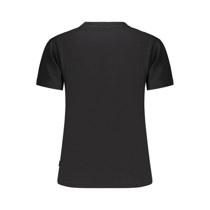 Black Cotton Women's T-Shirt