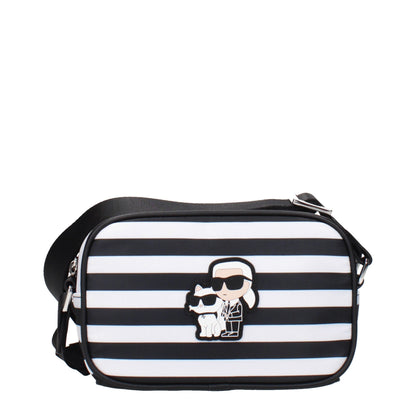 Black Fabric Crossbody Bag