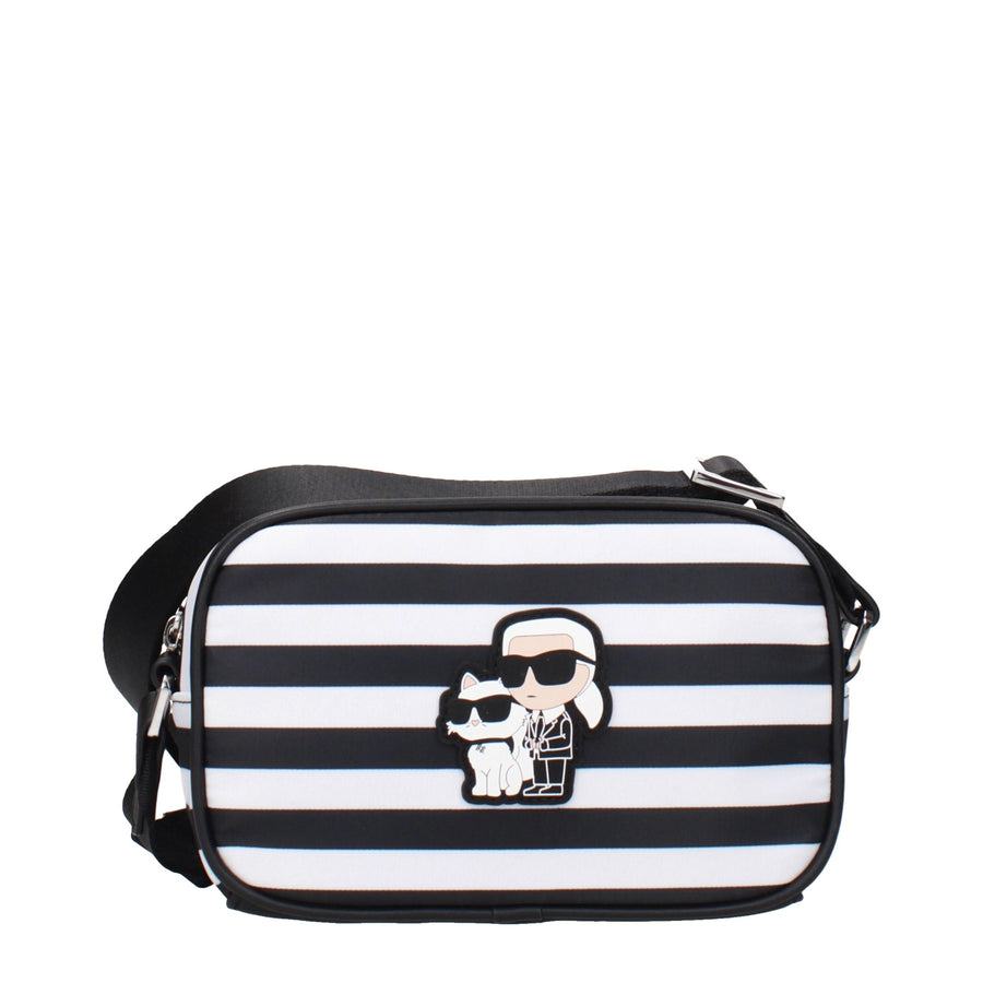 Black Fabric Crossbody Bag