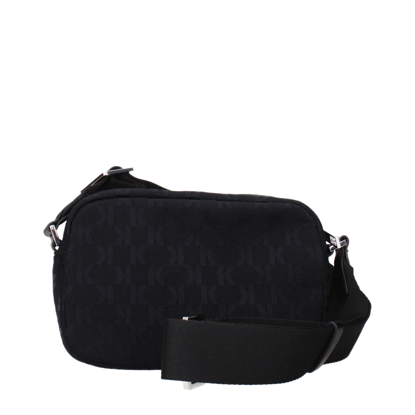 Black Fabric Crossbody Bag