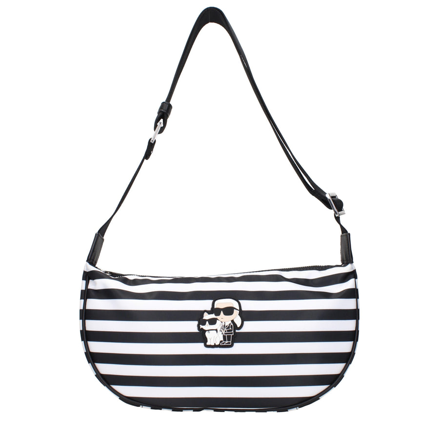 Black Fabric Crossbody Bag