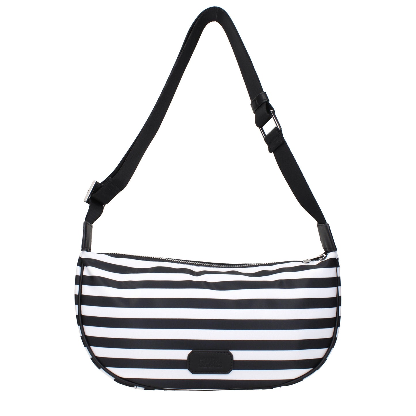 Black Fabric Crossbody Bag