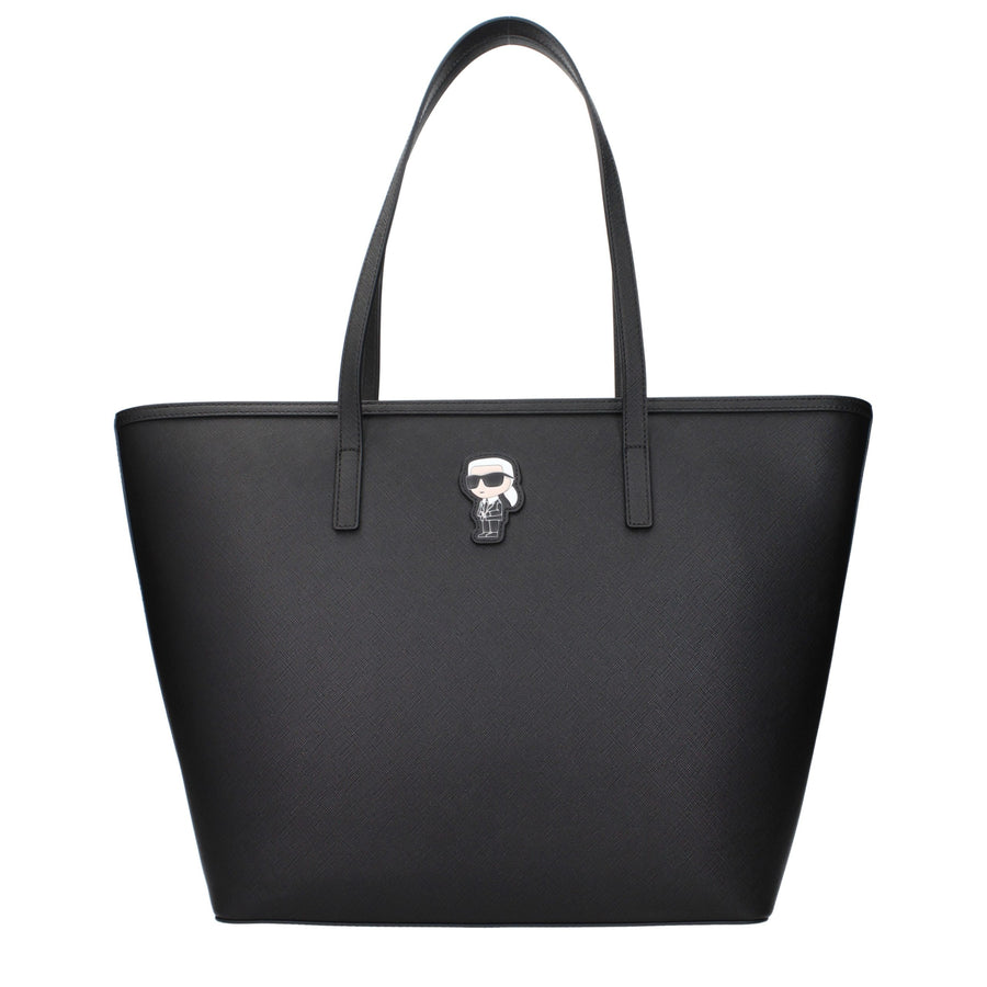 Black Polyethylene Shoulder Bag