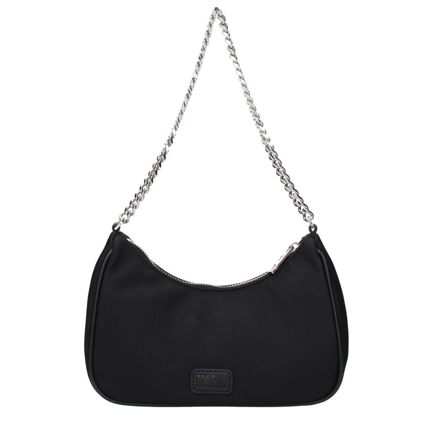 Black Fabric Shoulder Bag