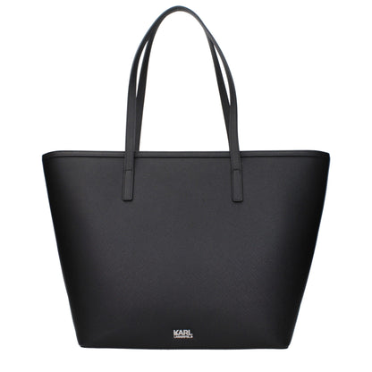 Black Polyethylene Shoulder Bag