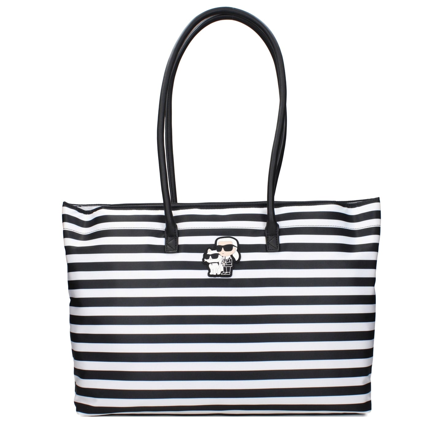 Black Fabric Shoulder Bag