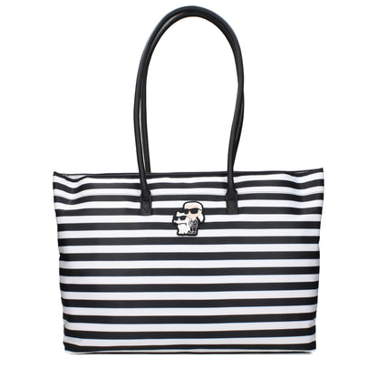 Black Fabric Shoulder Bag