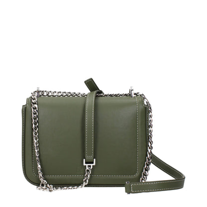 Green Leather Crossbody Bag