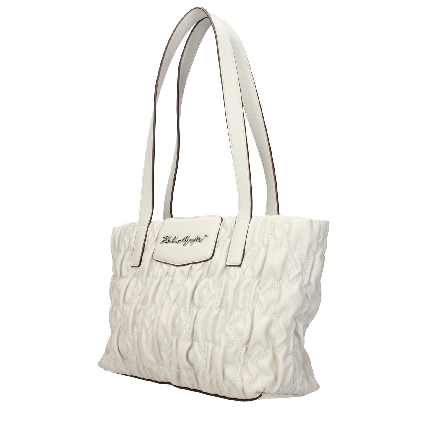 Gray Polyester Shoulder Bag