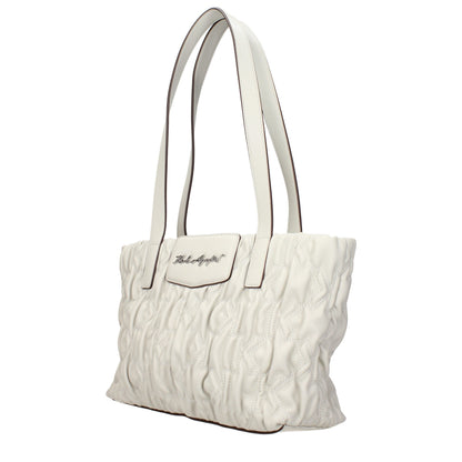 Gray Polyester Shoulder Bag