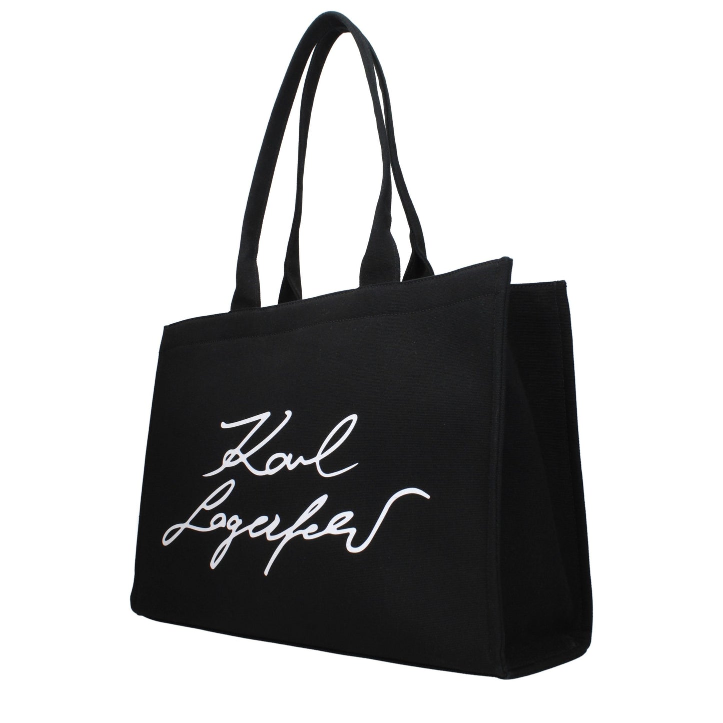 Black Fabric Shoulder Bag