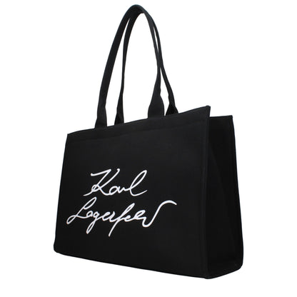 Black Fabric Shoulder Bag
