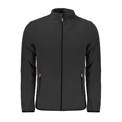 Black Polyester Men's Sweatshirt