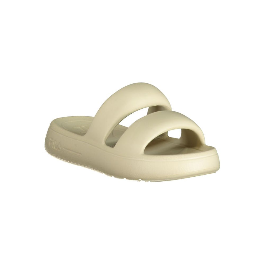 Beige Polyurethane Women's Slipper