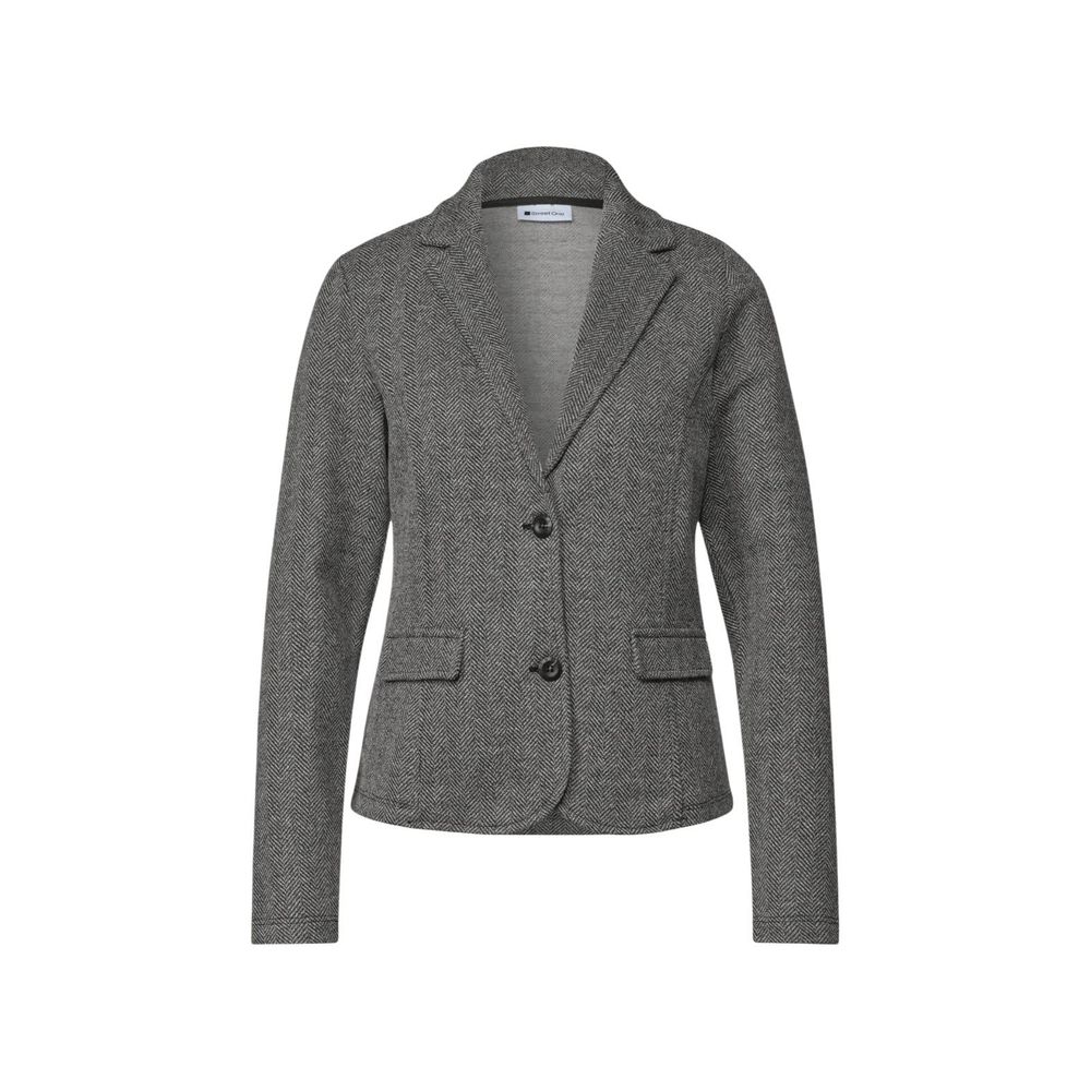 Black Polyester Blazer