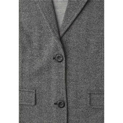 Black Polyester Blazer