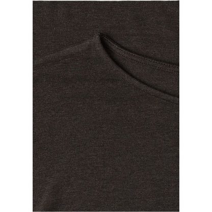 Brown Viscose Long Sleeve T-Shirt