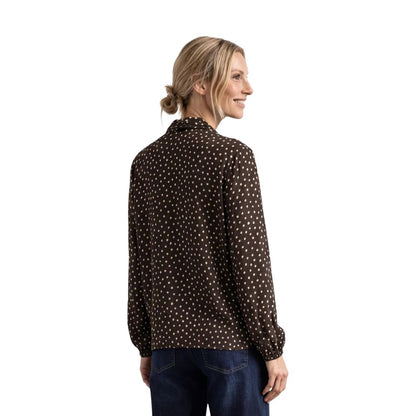 Brown Viscose Blouse