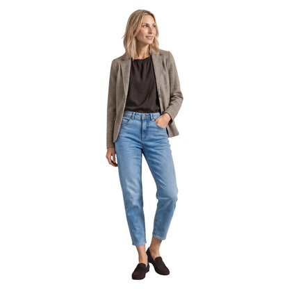 Brown Polyester Blazer