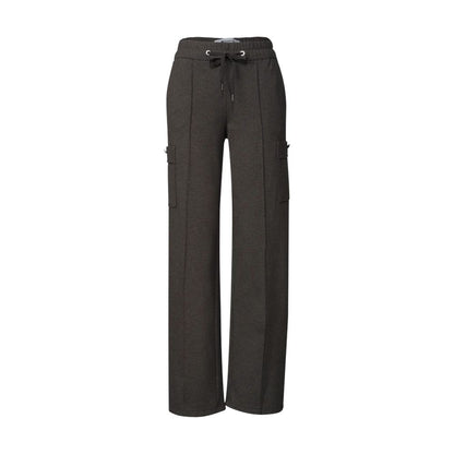 Brown Polyester Cargo Pants