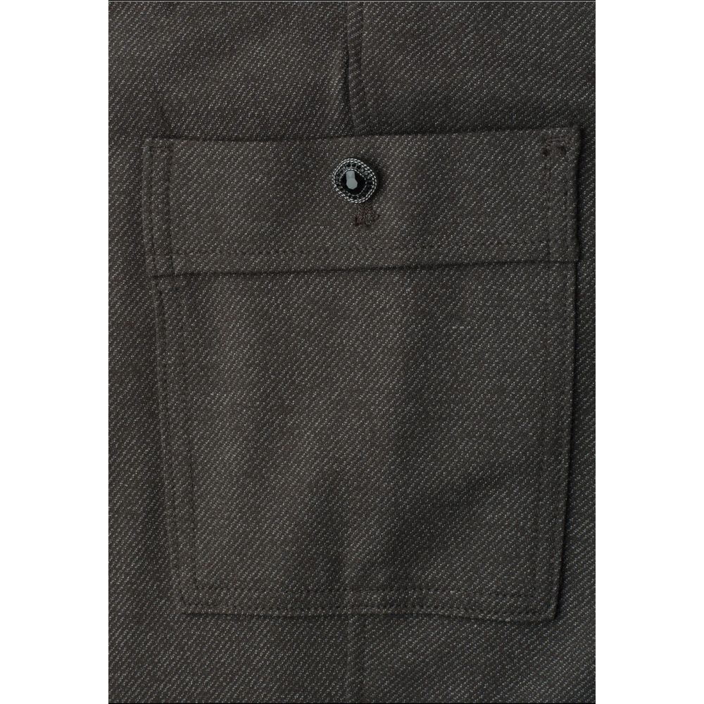 Brown Polyester Cargo Pants