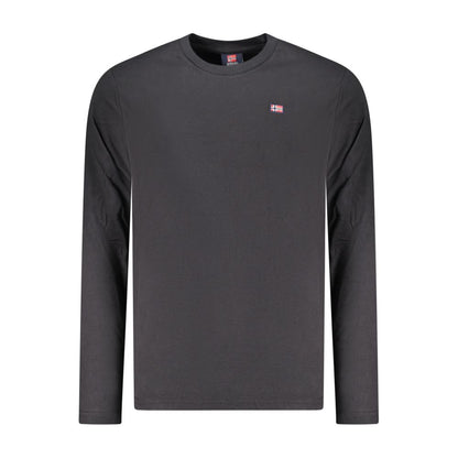 Black Cotton Mens T-Shirt