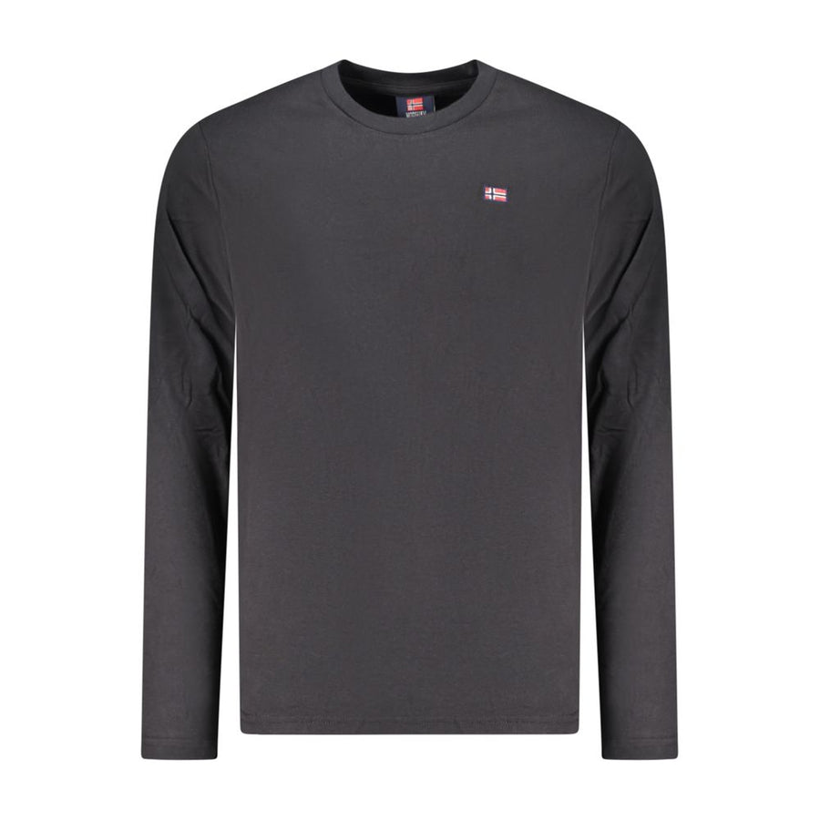 Black Cotton Mens T-Shirt