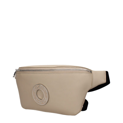 Beige Leather Backpack