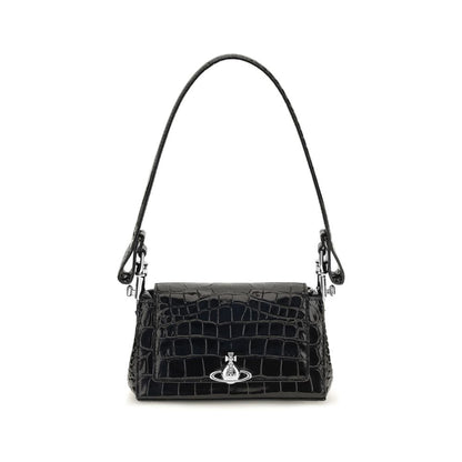 Black Calf Leather Bos Taurus Handbag