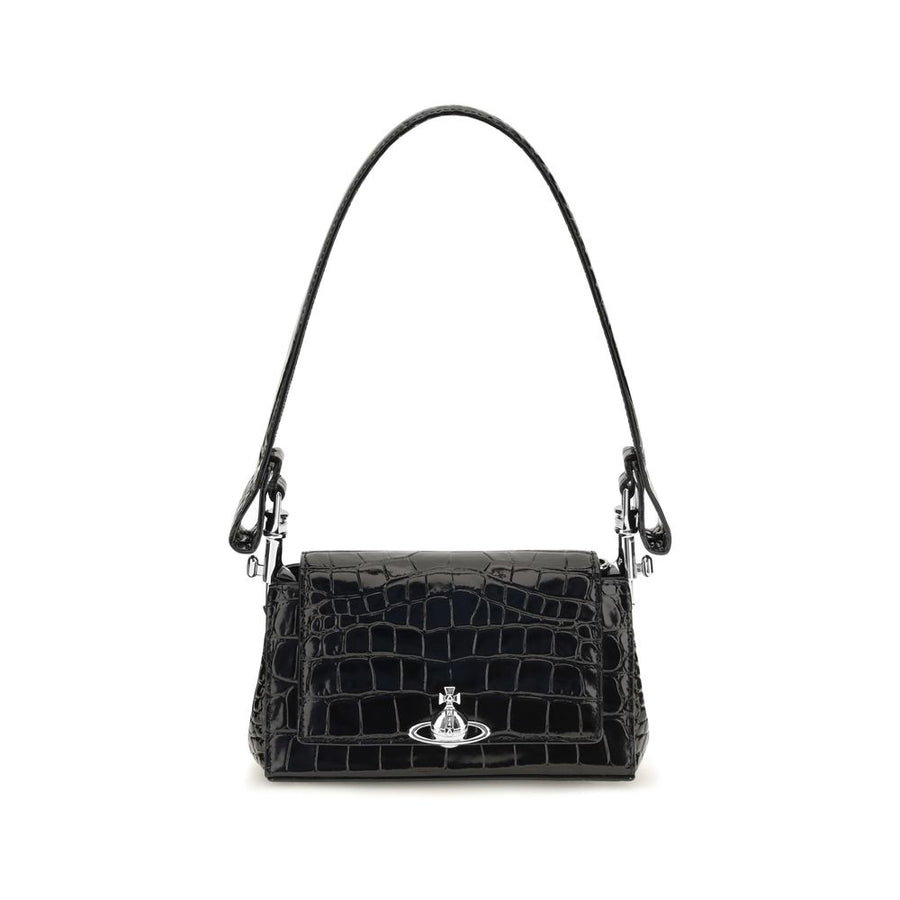 Black Calf Leather Bos Taurus Handbag