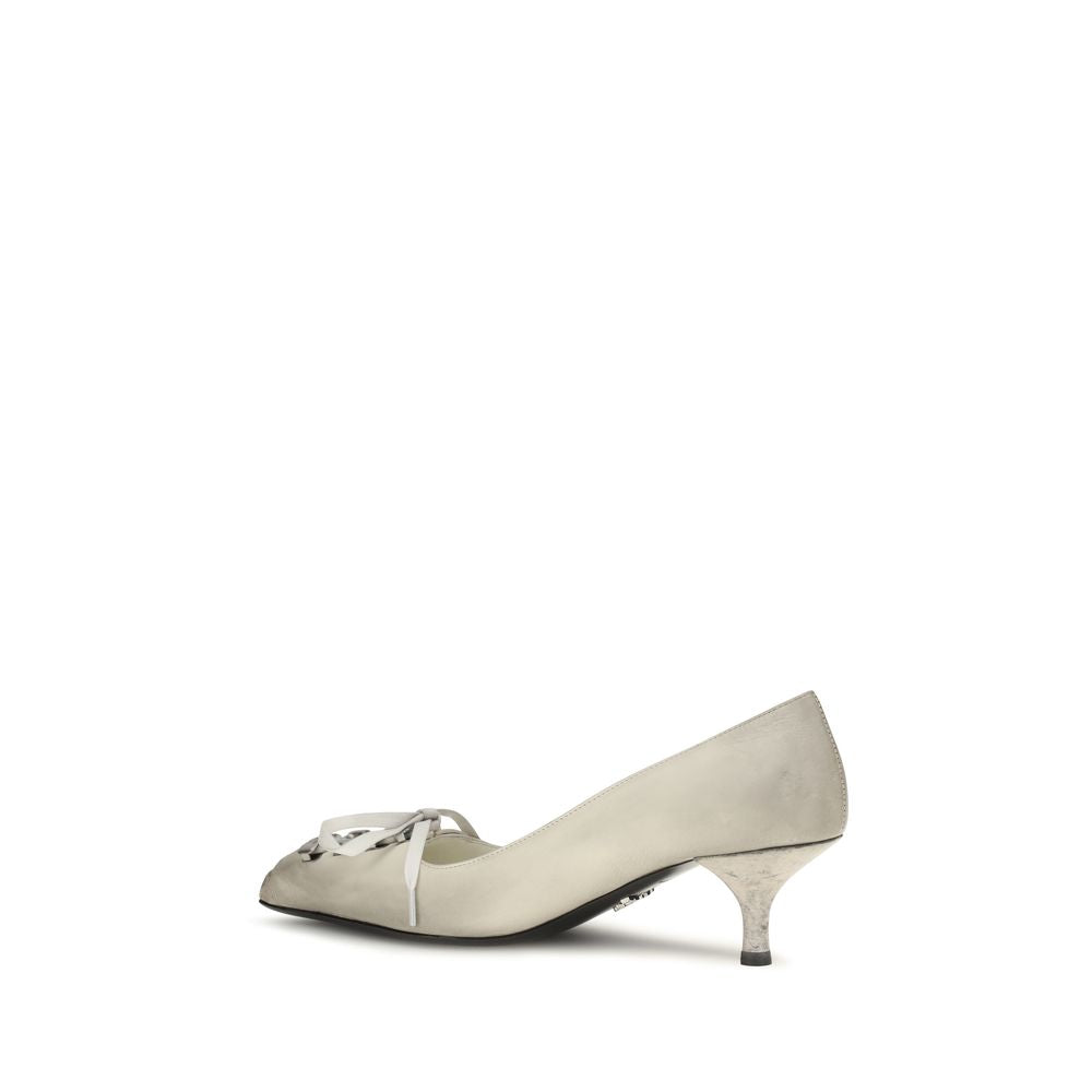 White Calf Leather Bos Taurus Lace-Up