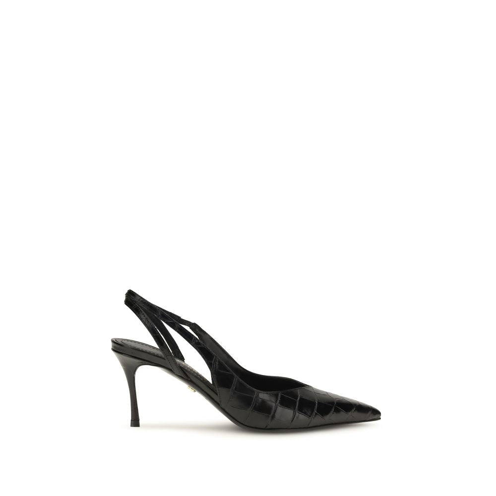 Black Calf Leather Bos Taurus Pumps