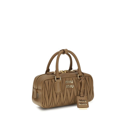 Beige Calf Leather Bos Taurus Handbag
