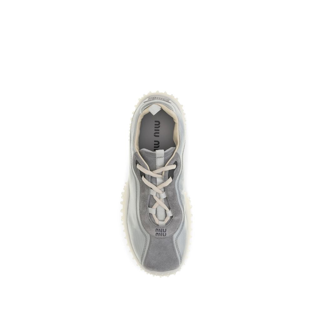 Gray Recycled Polyamide Chunky Sneakers