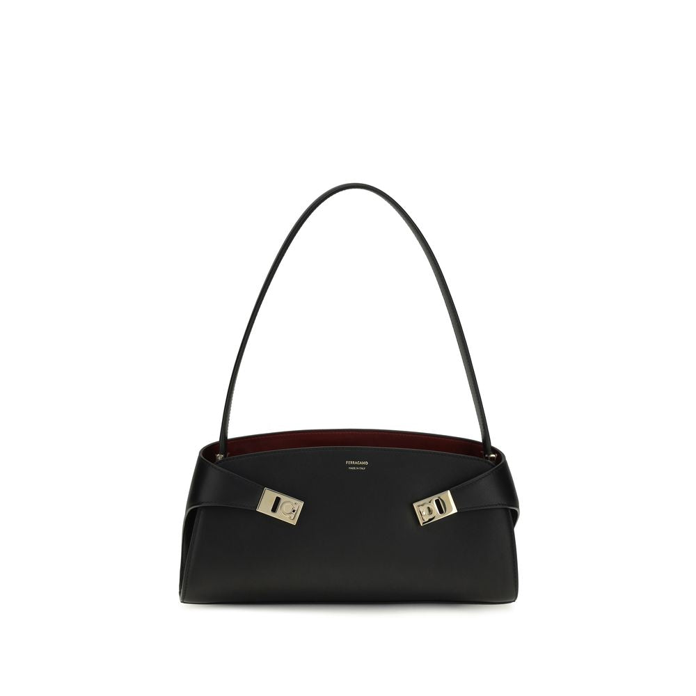 Black Calf Leather Bos Taurus Shoulder Bag