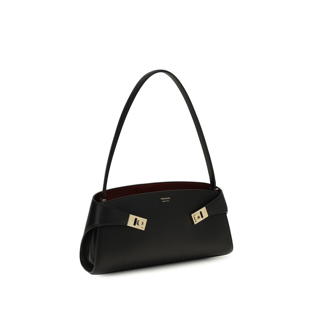 Black Calf Leather Bos Taurus Shoulder Bag