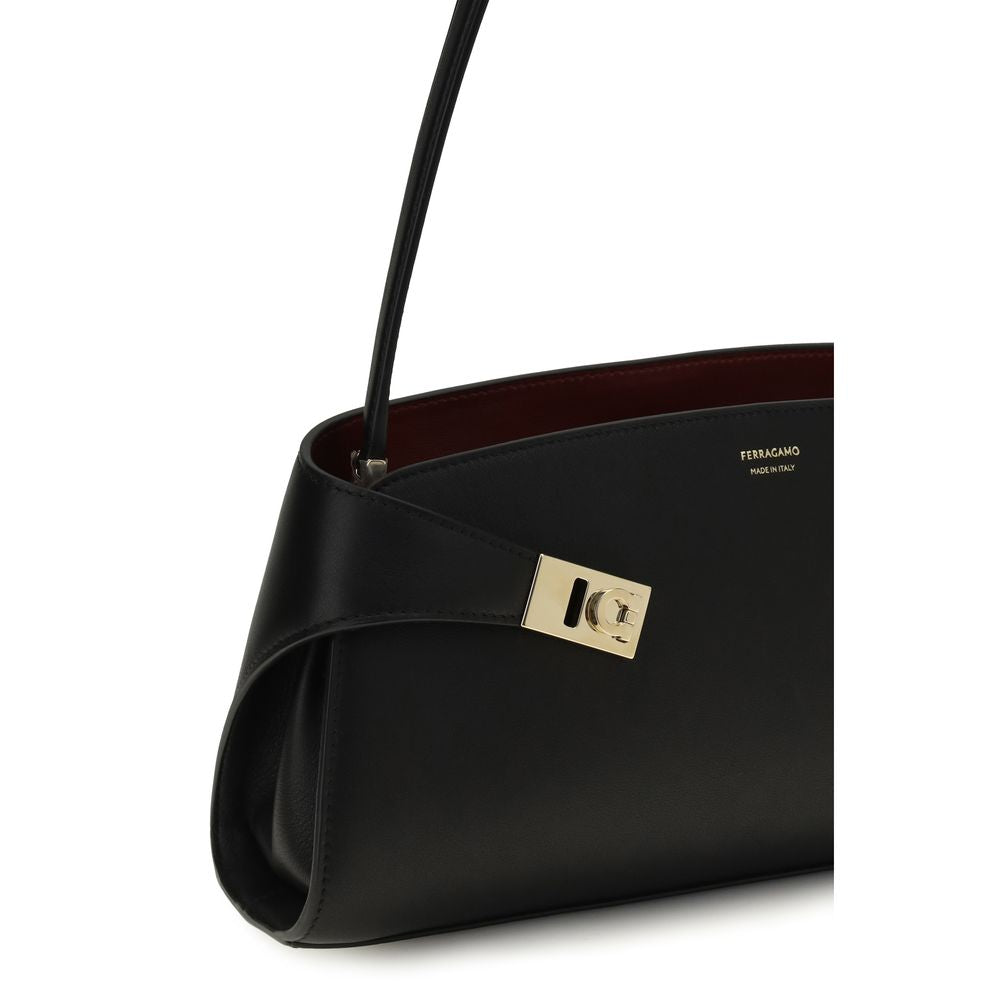 Black Calf Leather Bos Taurus Shoulder Bag