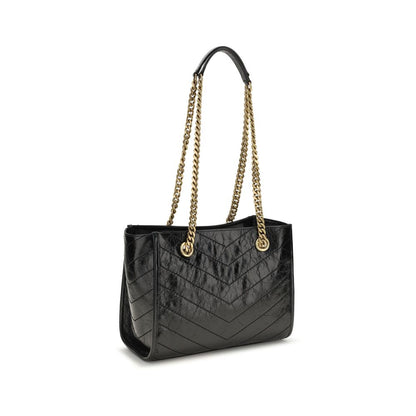 Black Calf Leather Bos Taurus Shoulder Bag