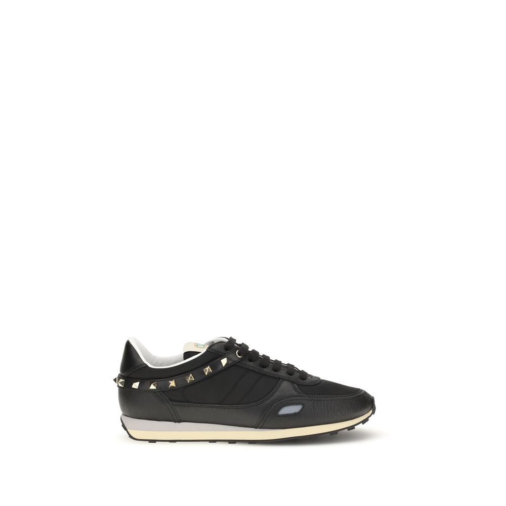 Black Calf Leather Bos Taurus Athletic Sneakers