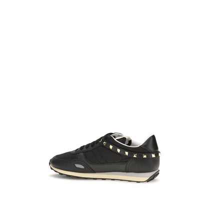 Black Calf Leather Bos Taurus Athletic Sneakers