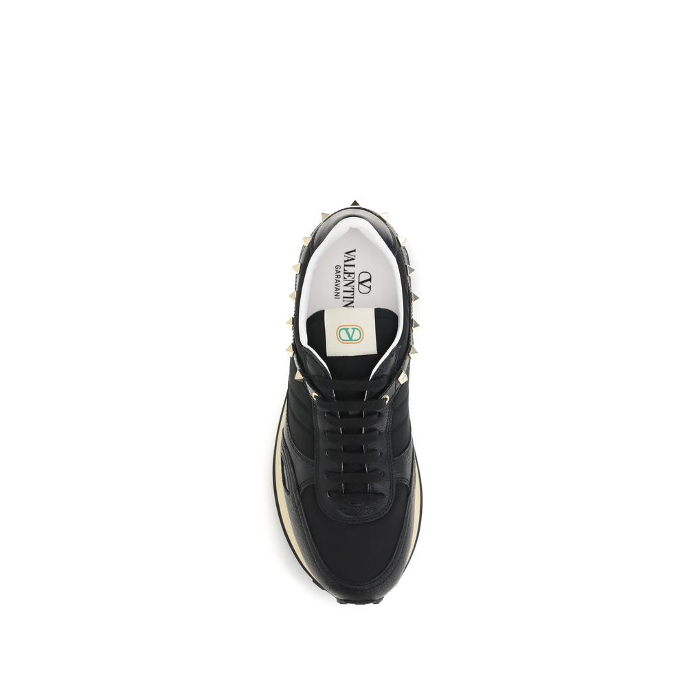 Black Calf Leather Bos Taurus Athletic Sneakers