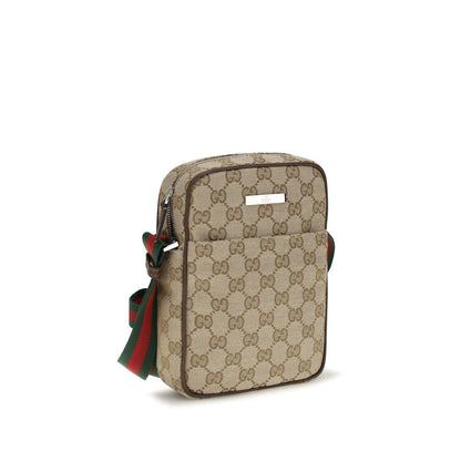 Beige Fabric Shoulder Bag