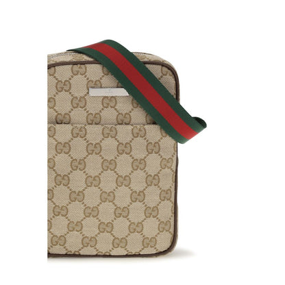 Beige Fabric Shoulder Bag