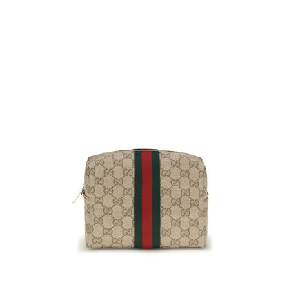 Beige Fabric Shoulder Bag