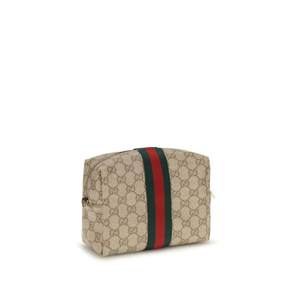 Beige Fabric Shoulder Bag