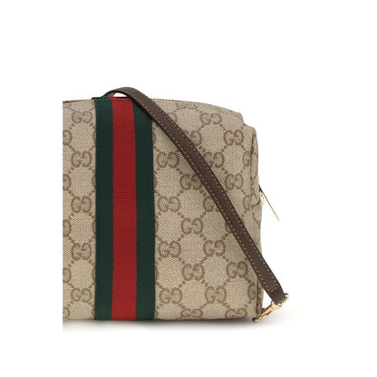 Beige Fabric Shoulder Bag