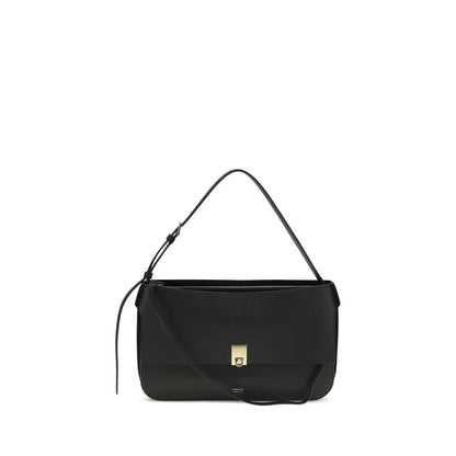 Black Calf Leather Bos Taurus Shoulder Bag