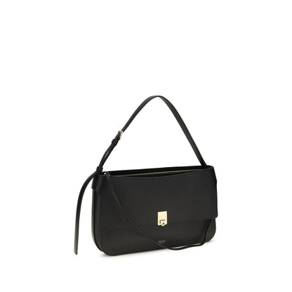 Black Calf Leather Bos Taurus Shoulder Bag