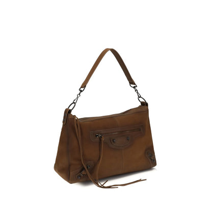 Brown Lamb Ovis Aries Shoulder Bag
