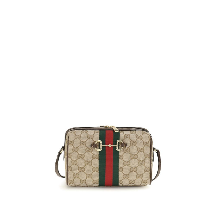 Beige Fabric Shoulder Bag